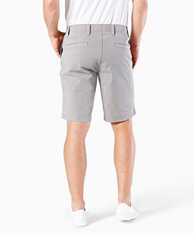 Dockers 's Straight Fit Chino Smart 360 Flex Shorts in Gray for Men Lyst