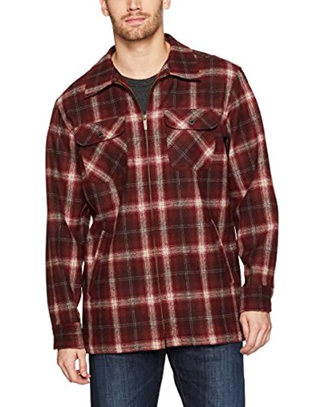 Lyst - Pendleton Brightwood Zip Jacket in Red for Men