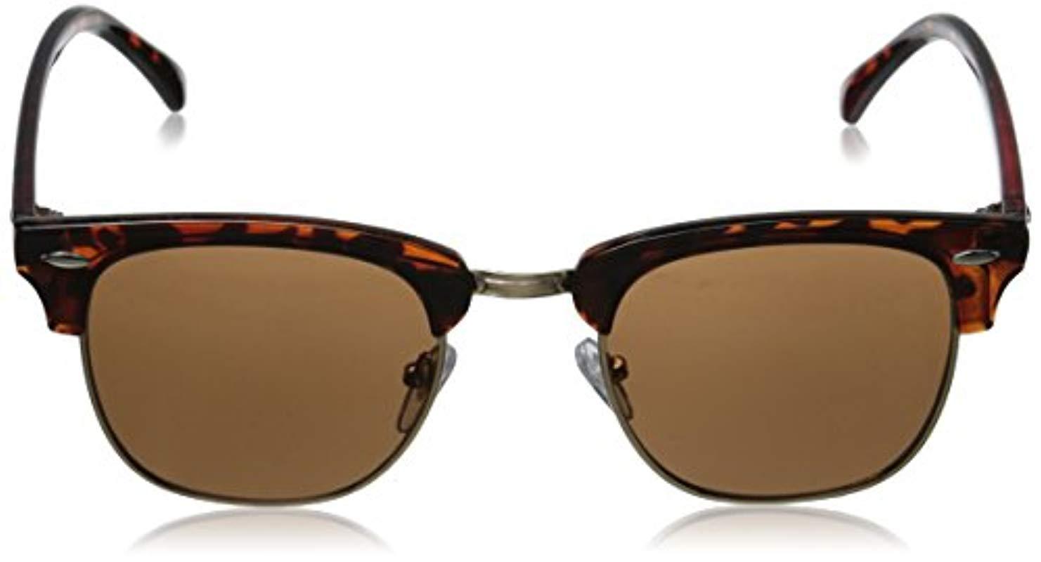 Lucky Brand Lucky D901 D901bla50 Round Sunglasses in Brown Lyst