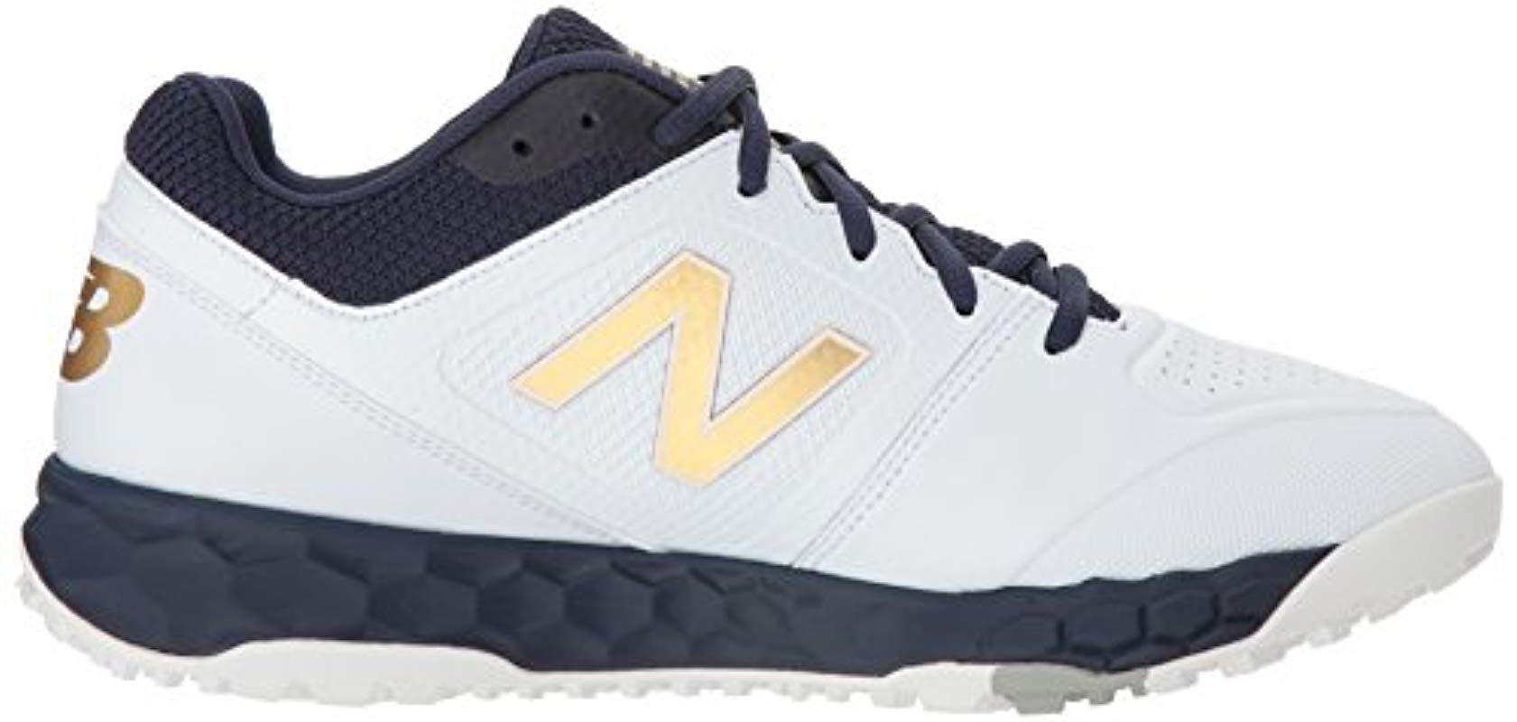 Lyst - New Balance Velo V1 Turf Softball Shoe, Navy/white, 6 D Us