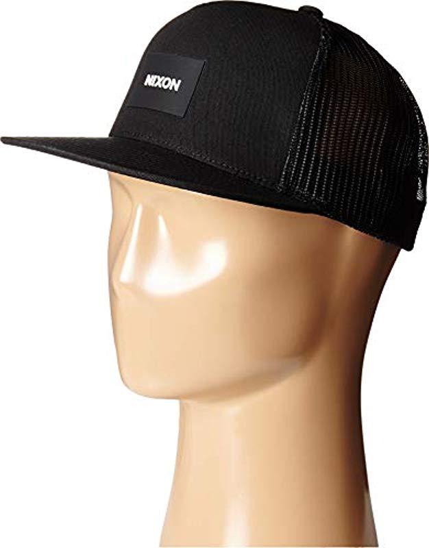 Nixon Unisex Team Trucker Hat in Black for Men - Lyst