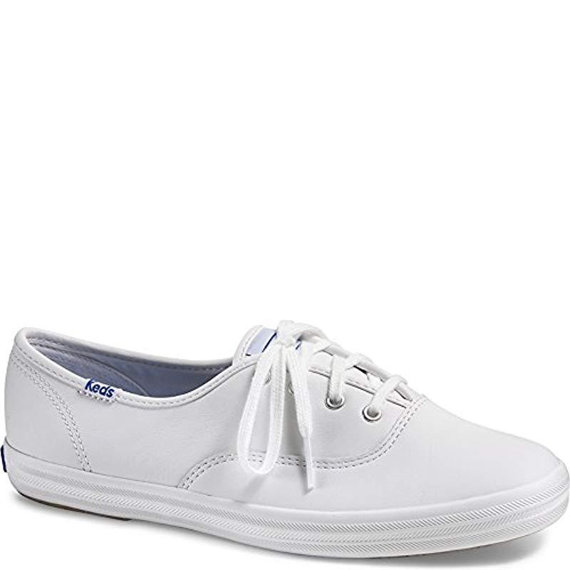 Lyst - Keds Champion Original Leather Sneaker in White - Save 34.375%