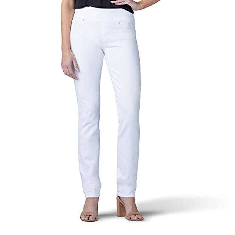 slimming white jeans