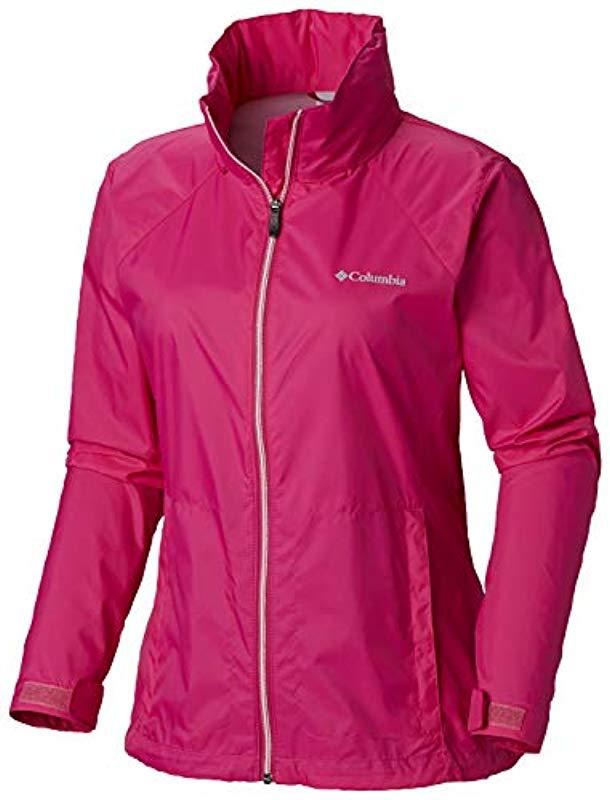 Lyst - Columbia Switchback Iii Adjustable Waterproof Rain Jacket in Pink