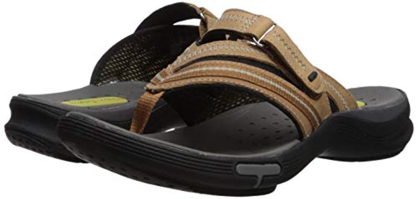  Clarks  Wave Coast S Flip  Flop  Sandals  Smokey Brown 7 in 