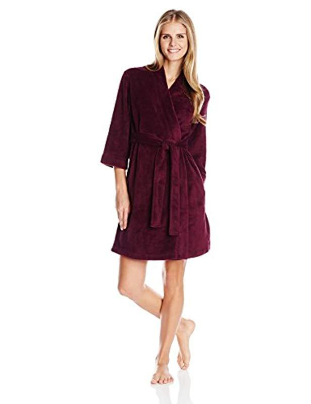 plush kimono robe