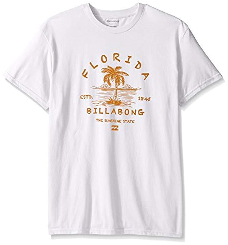 Billabong Welcome Fl Short Sleeve T-shirt in White for Men - Lyst