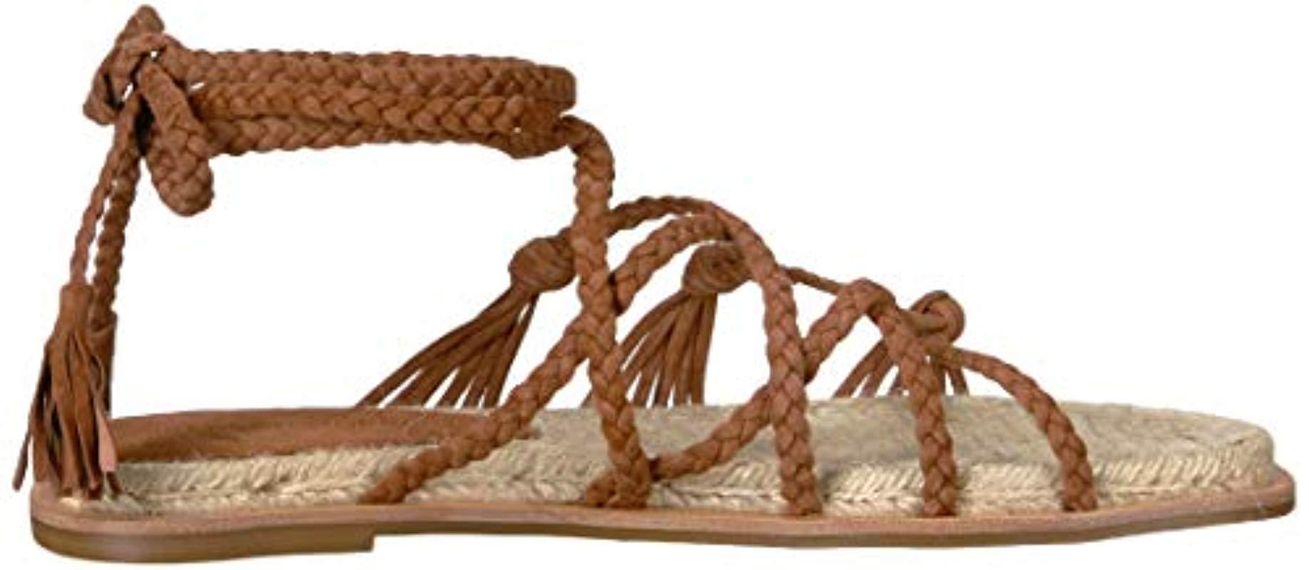 cognac sandals flat