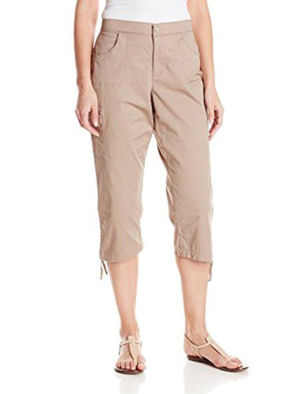 Lyst Lee Jeans Petite Comfort Fit Kristi Capri Pant In Natural
