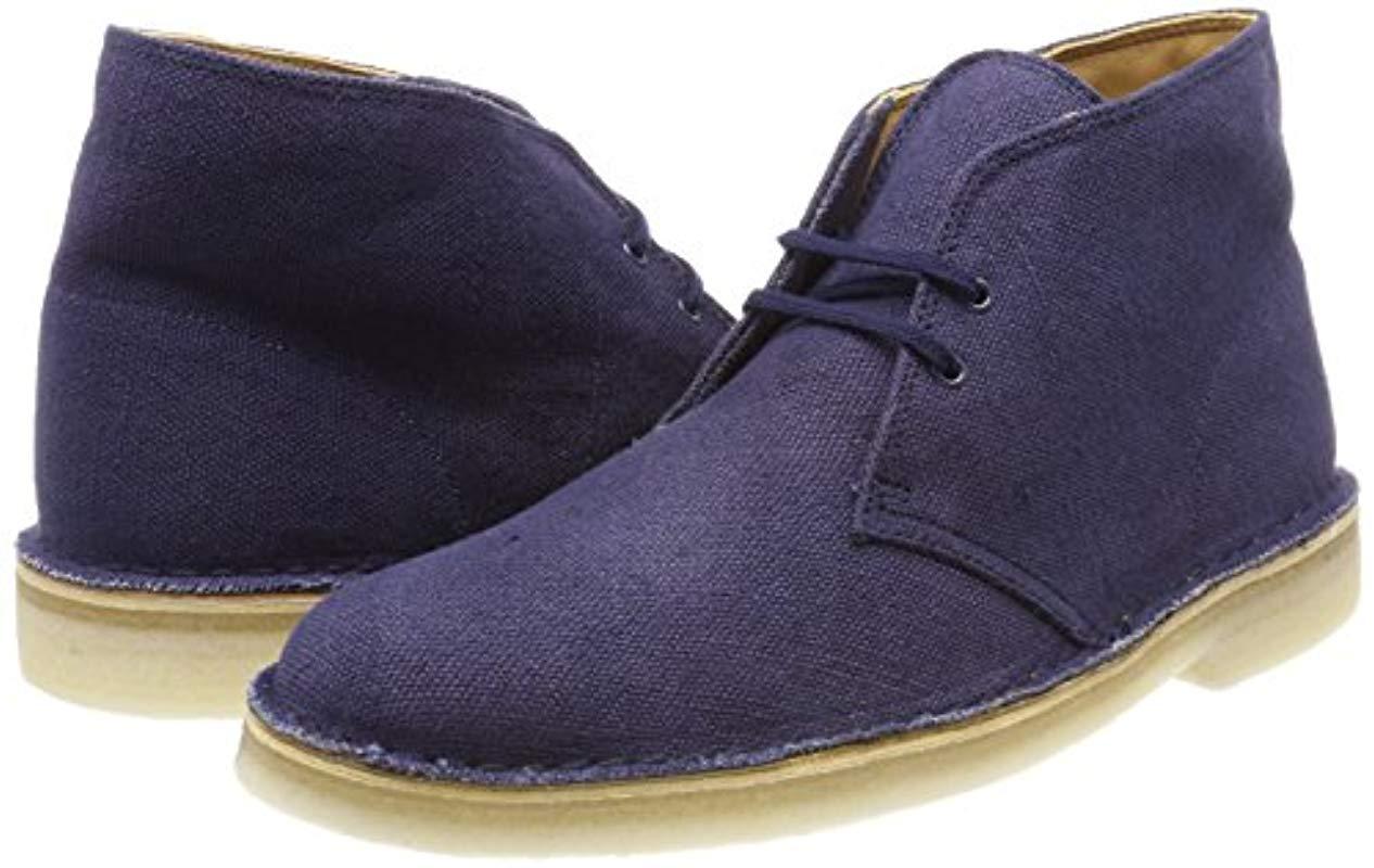 Clarks Desert Boots in Blue for Men Lyst