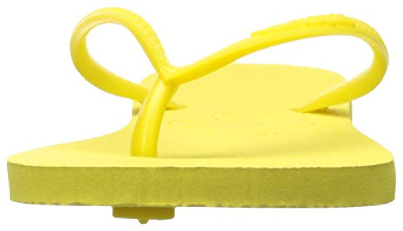Lyst Havaianas Slim Women Open Toe Synthetic Yellow Flip Flop Sandal