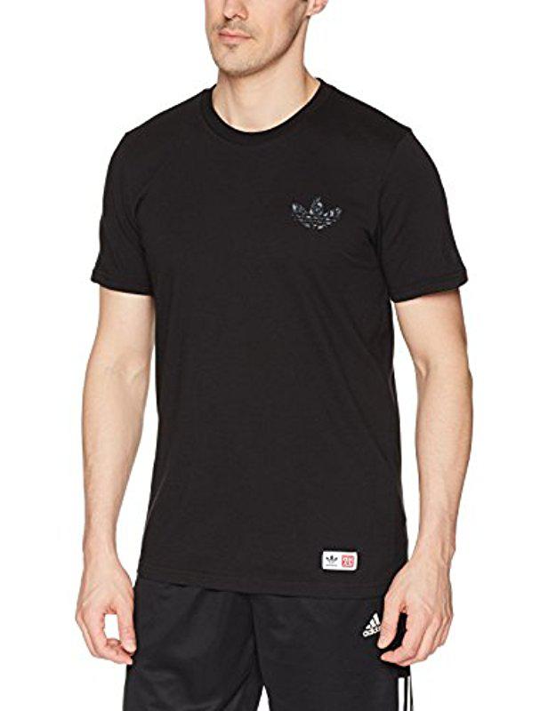 Lyst adidas Originals skateboarding mhak camiseta de manga corta en color negro Lyst adidas Originals skateboarding mhak camiseta de manga corta en color negro
