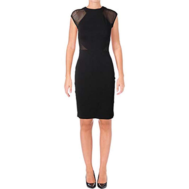 Lyst - French Connection Viven Paneled Jersey Dress in Black - Save 15.151515151515156%