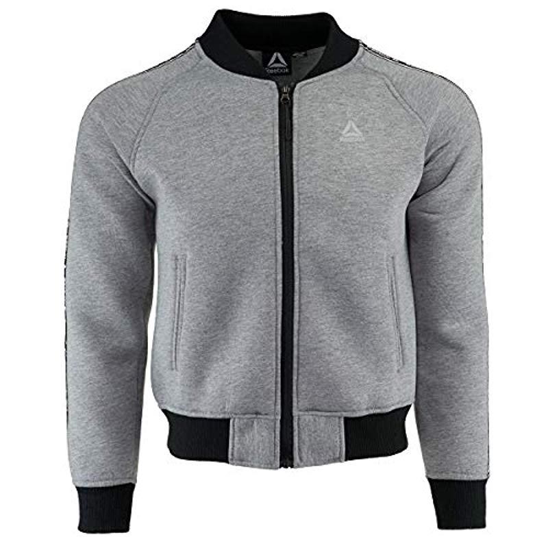 Lyst - Reebok Air Layer Active Bomber Jacket in Gray