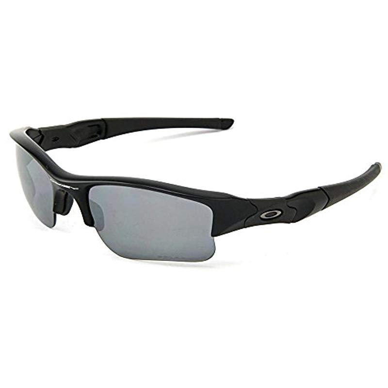 Oakley Flak Jacket Xlj Polarized Rectangular Sunglasses, Matte Black ...