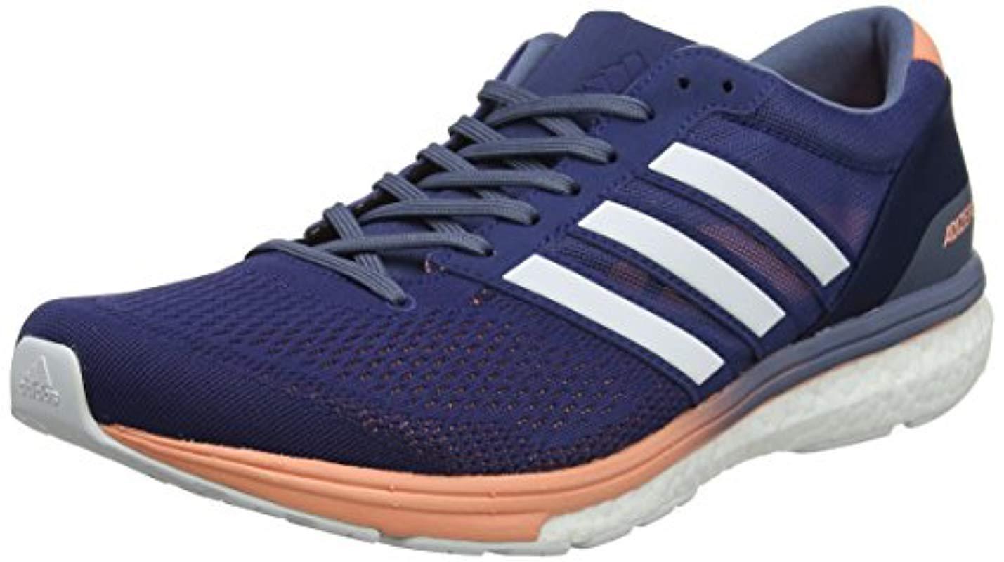 adidas Adizero Boston 6 Competition Running Shoes in Blue Lyst adidas Adizero Boston 6 Competition Running Shoes in Blue Lyst