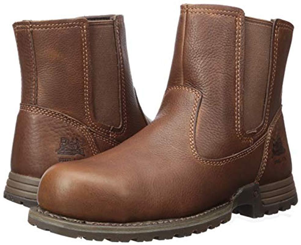 caterpillar boots pull on