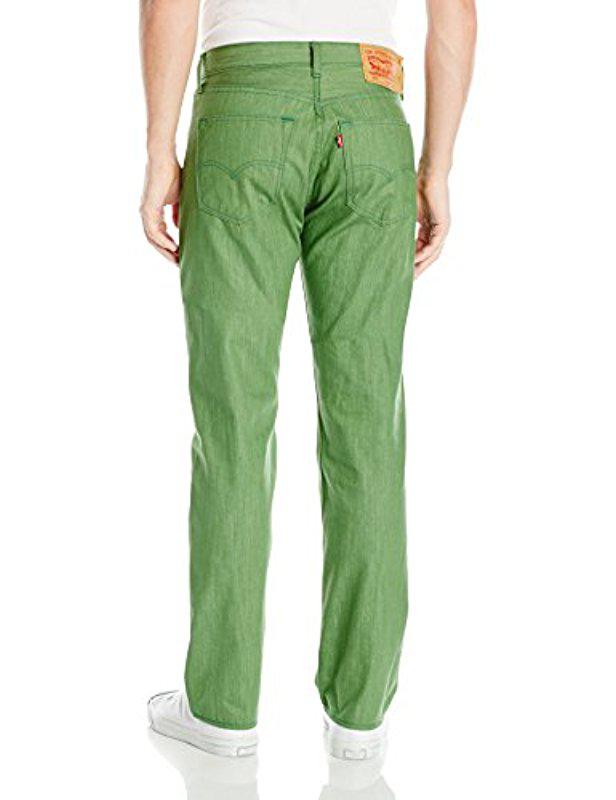 Levi's 501 Original Shrink-to-fit Jeans in Green for Men - Lyst