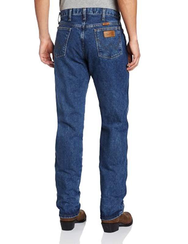 Wrangler Big & Tall Flame Resistant Original Fit Jean in Blue for Men ...