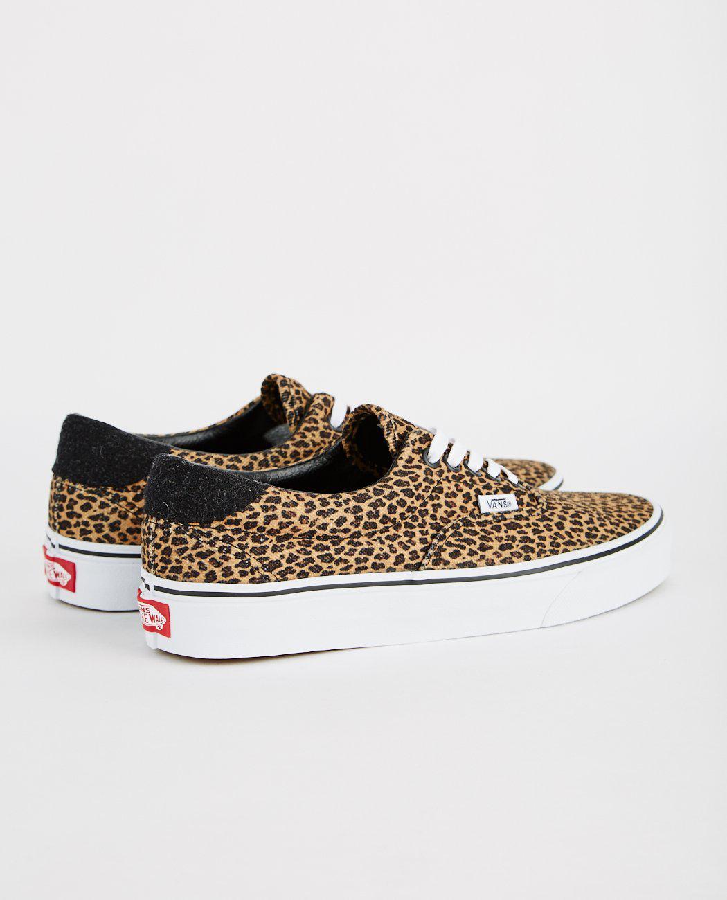 vans beige & brown era 59 mini leopard trainers vans beige & brown era 59 mini leopard trainers