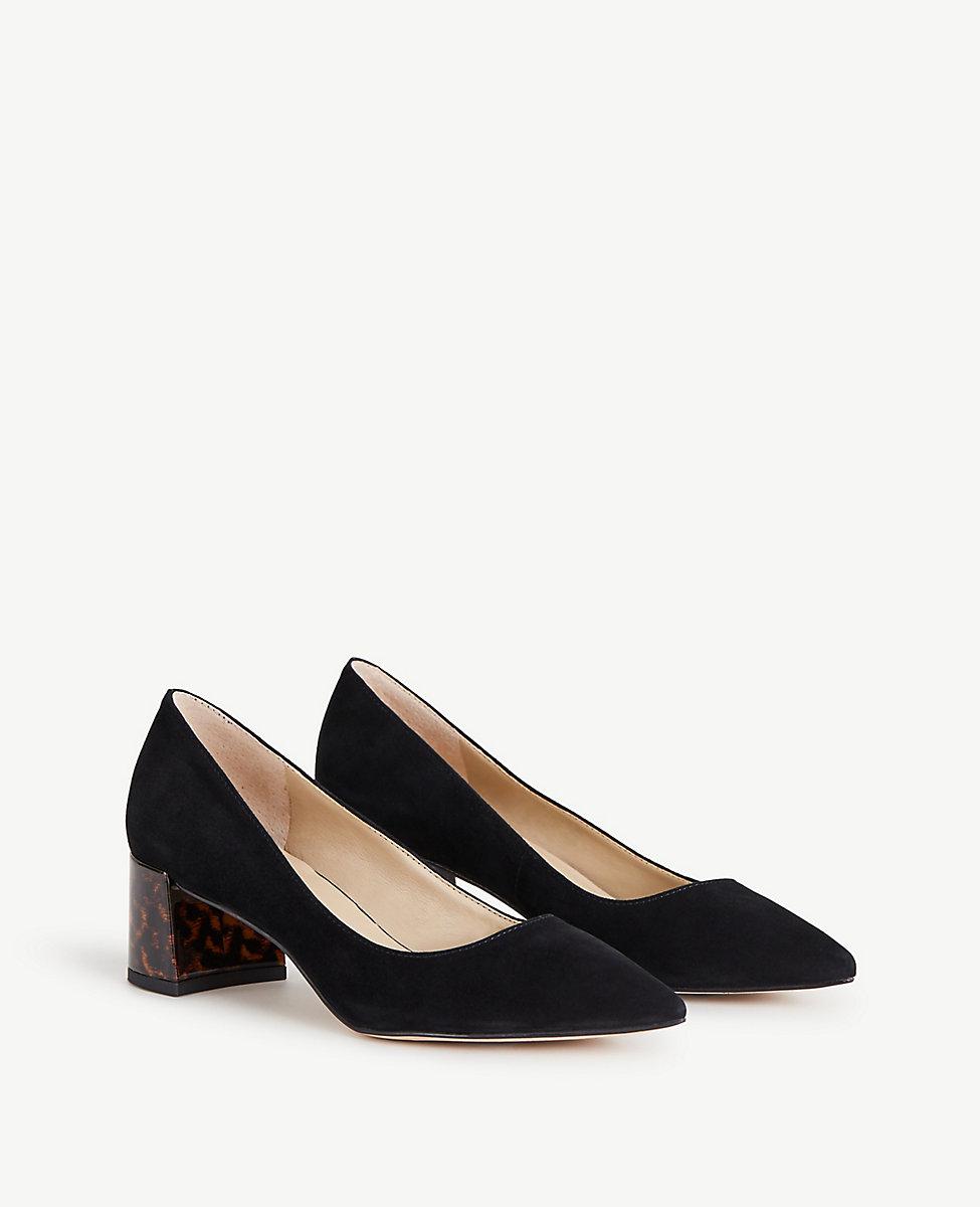 ann taylor tortoiseshell heels