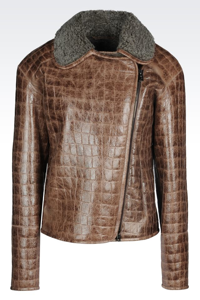 LEATHER JACKET EMPORIO leather jacket emporio: