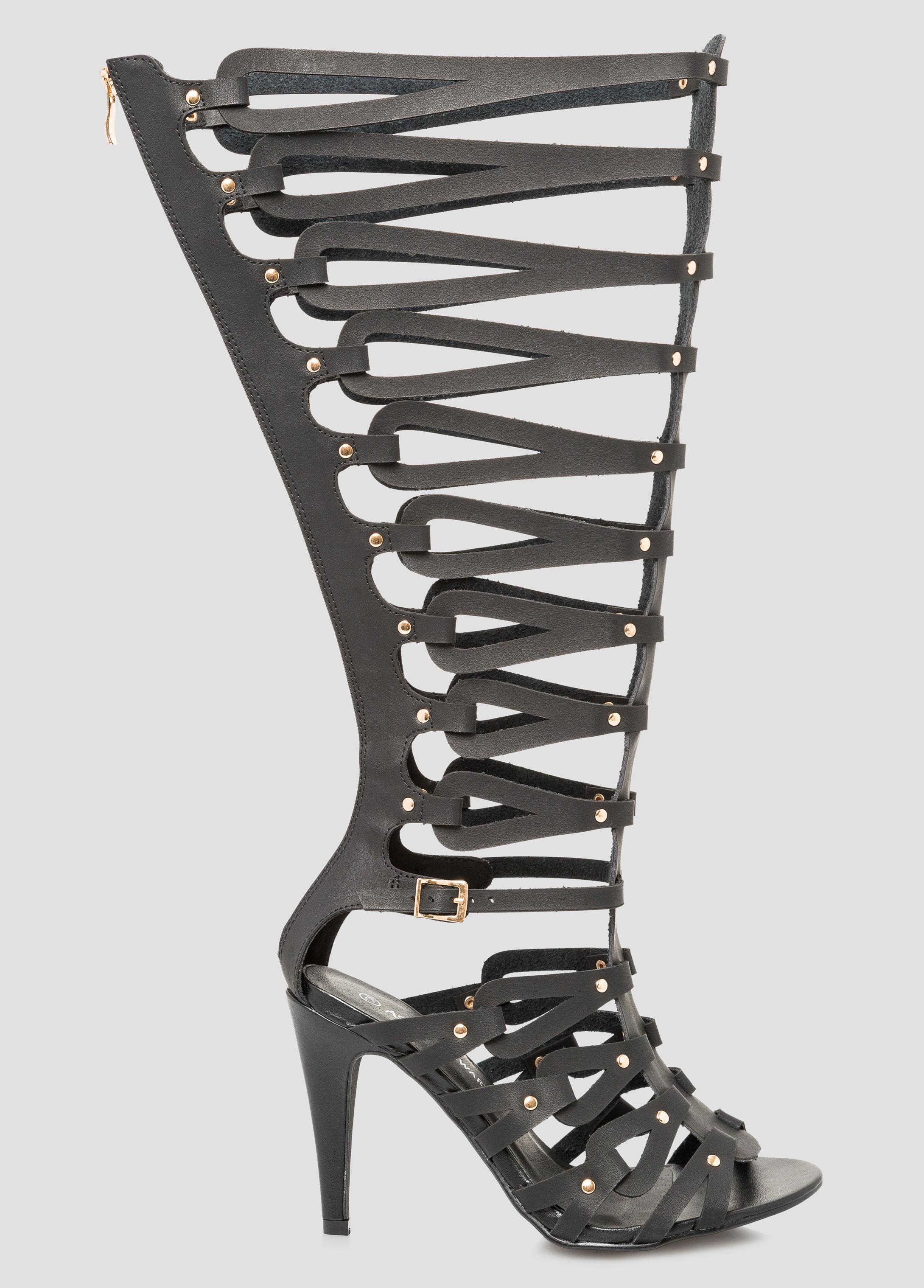 wide calf gladiator heels