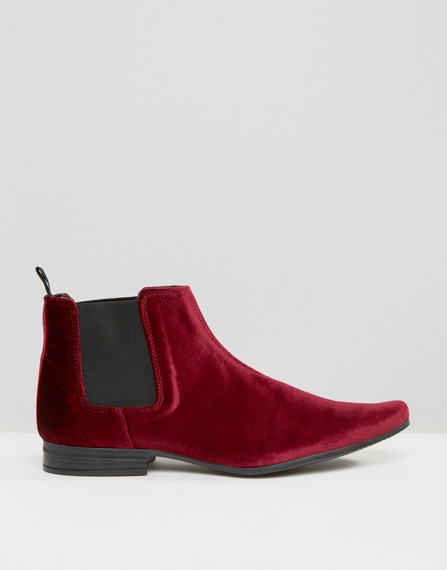 burgundy suede chelsea boots mens