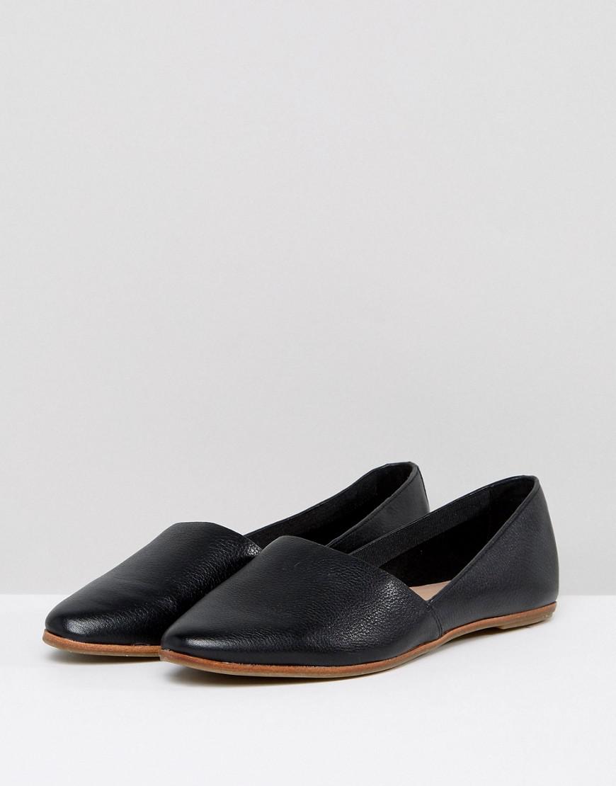 Lyst - Aldo Blanchette Black Leather Flat Shoes in Black
