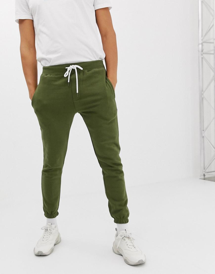 Lyst - Pull&Bear Slim Fit jogger Co-ord In Khaki in Green for Men