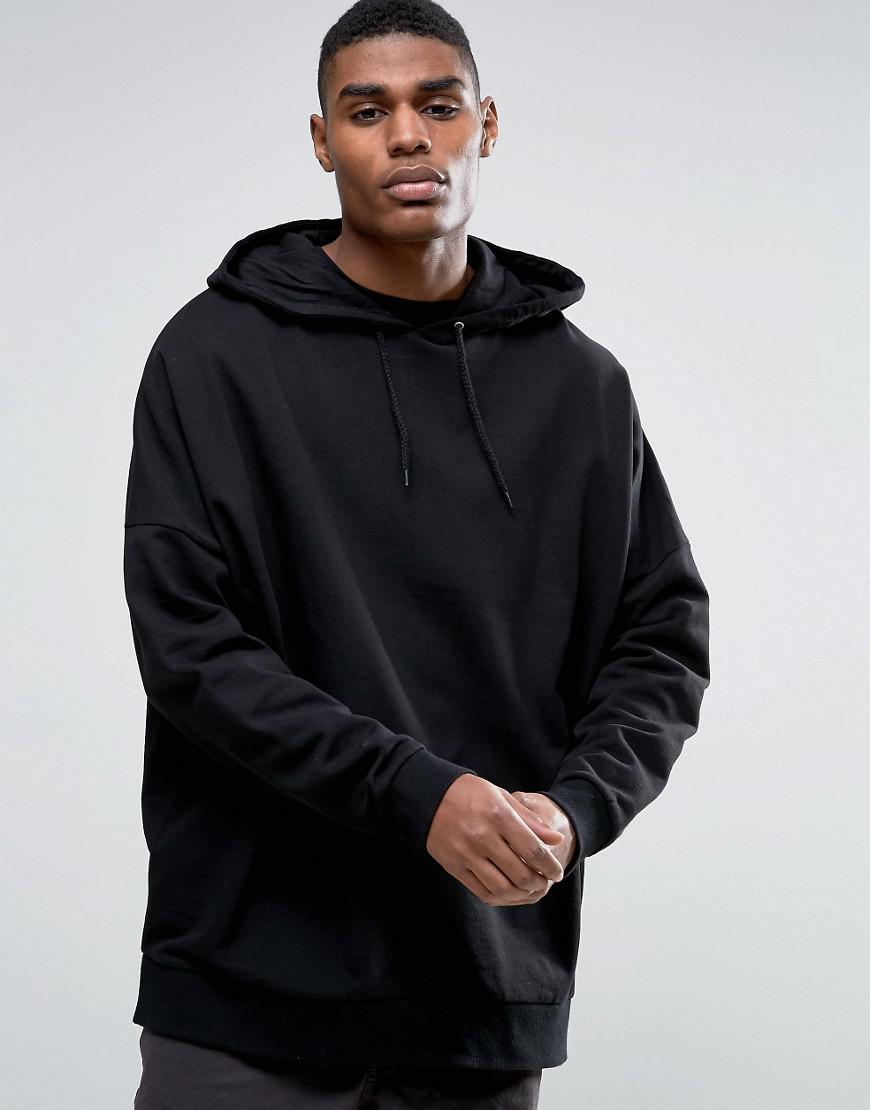 Download Lyst - Asos Asos Extreme Oversized Hoodie In Black in ...