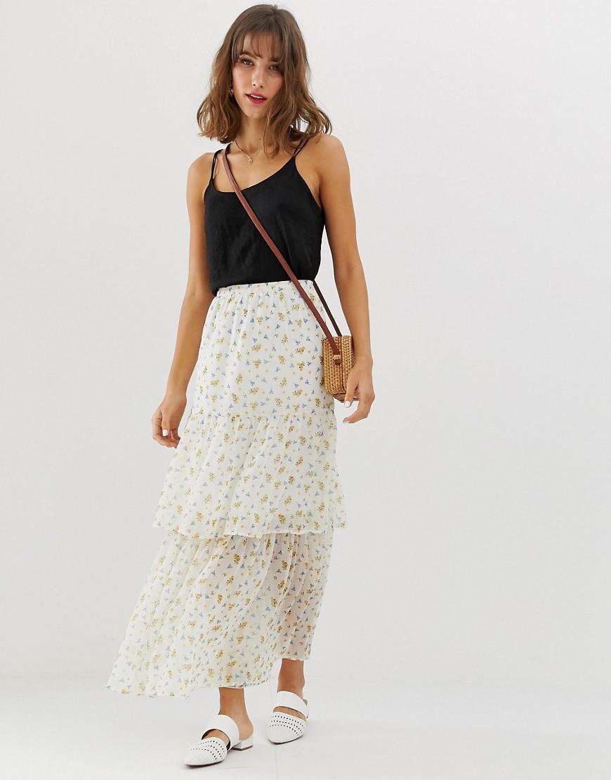 ditsy floral maxi skirt