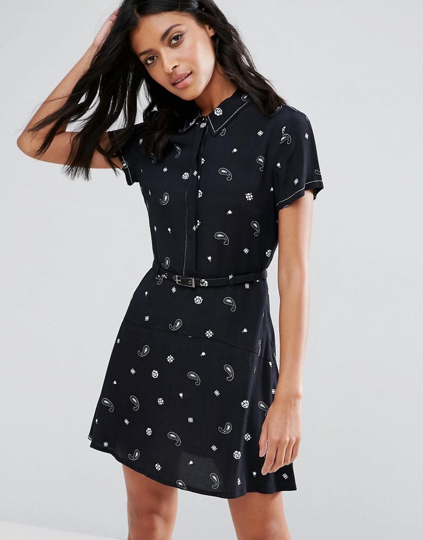 Lyst - Pepe jeans Dani Paisley Print Dress in Blue