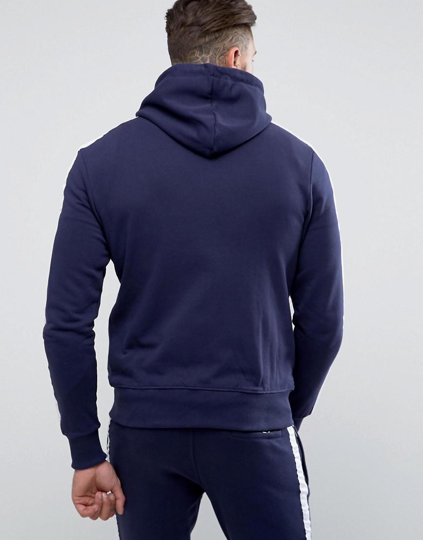Lyst Good For Nothing Zip Up Hoodie In Navy in Blue for Men