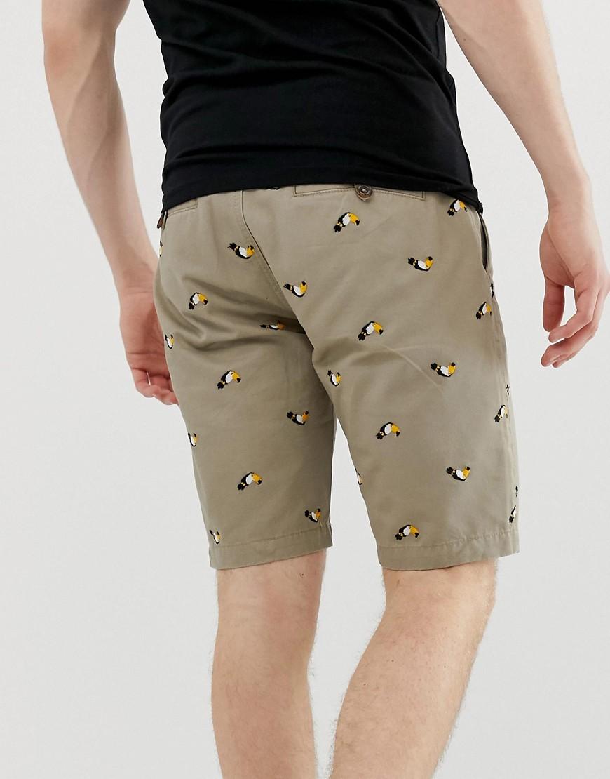 mens tapered chino shorts