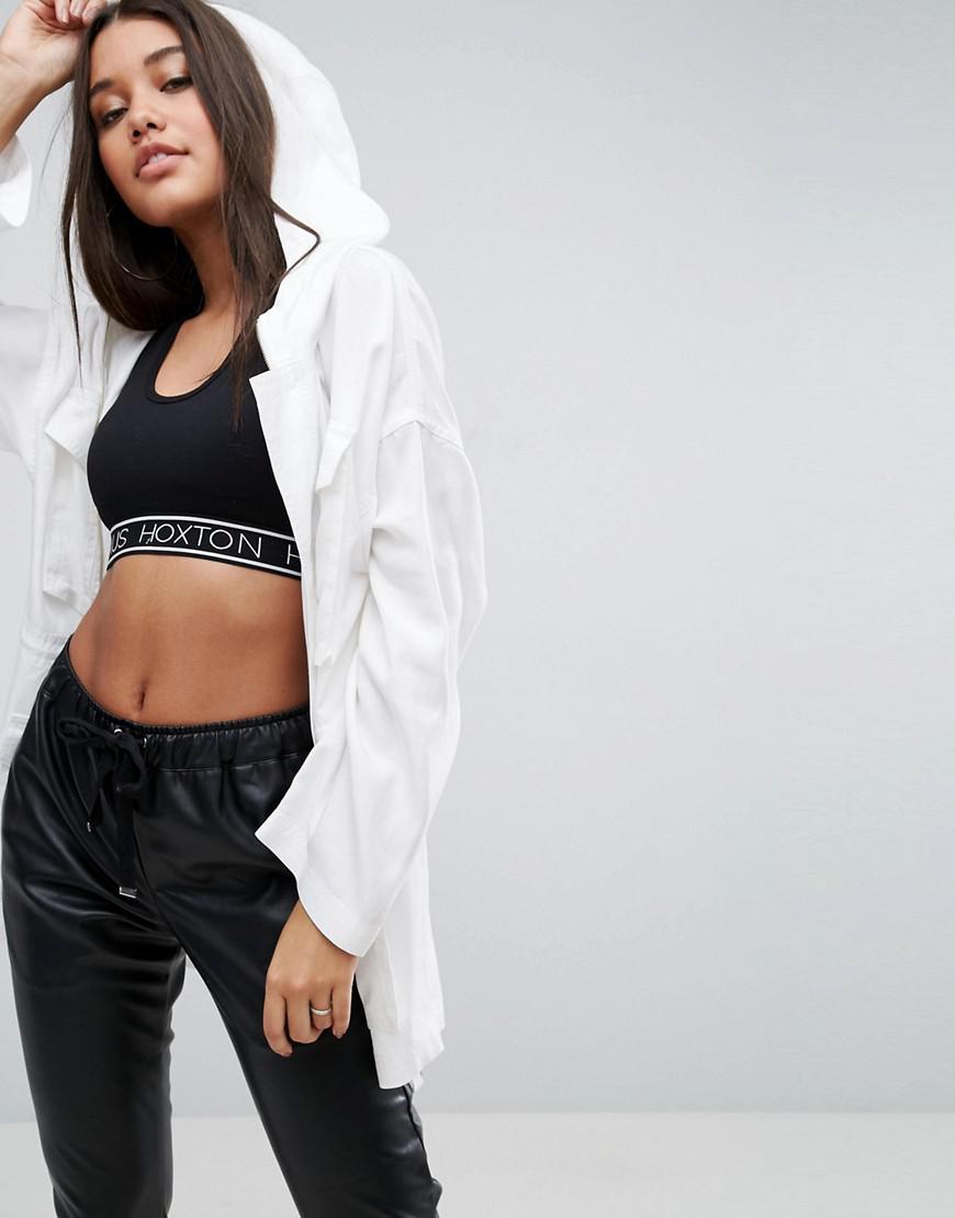 Lyst Asos Lightweight Jacket With Pocket Detail in White