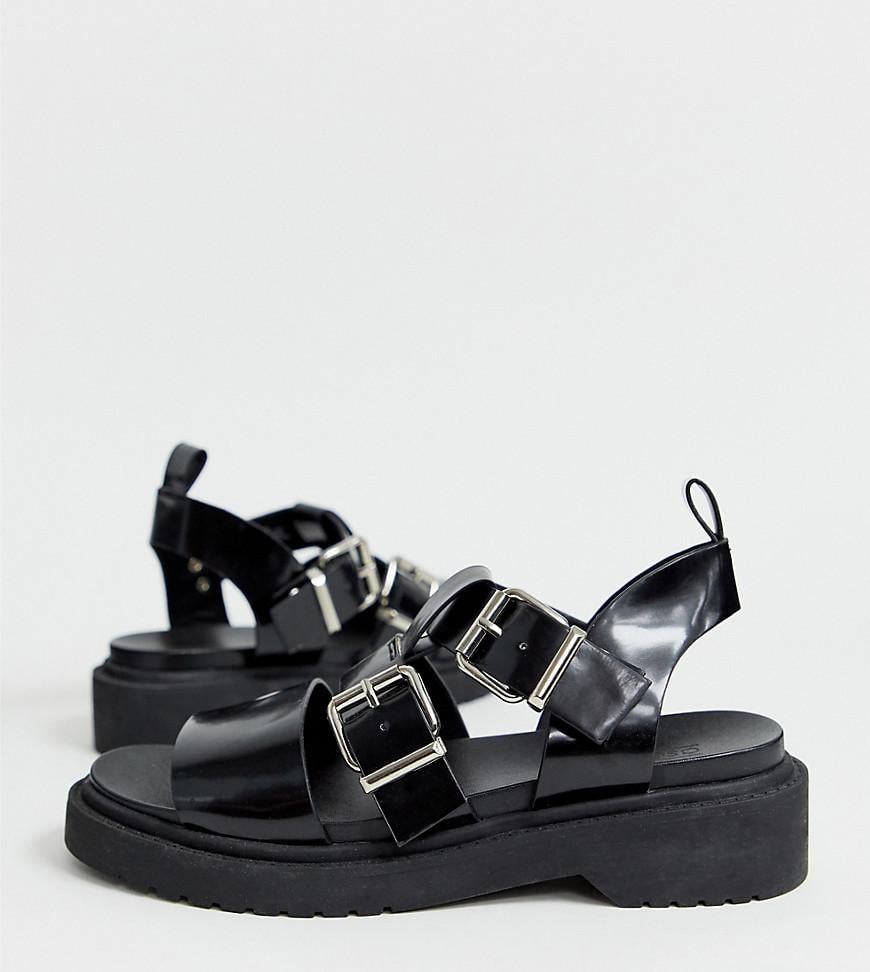 chunky sandals wide fit