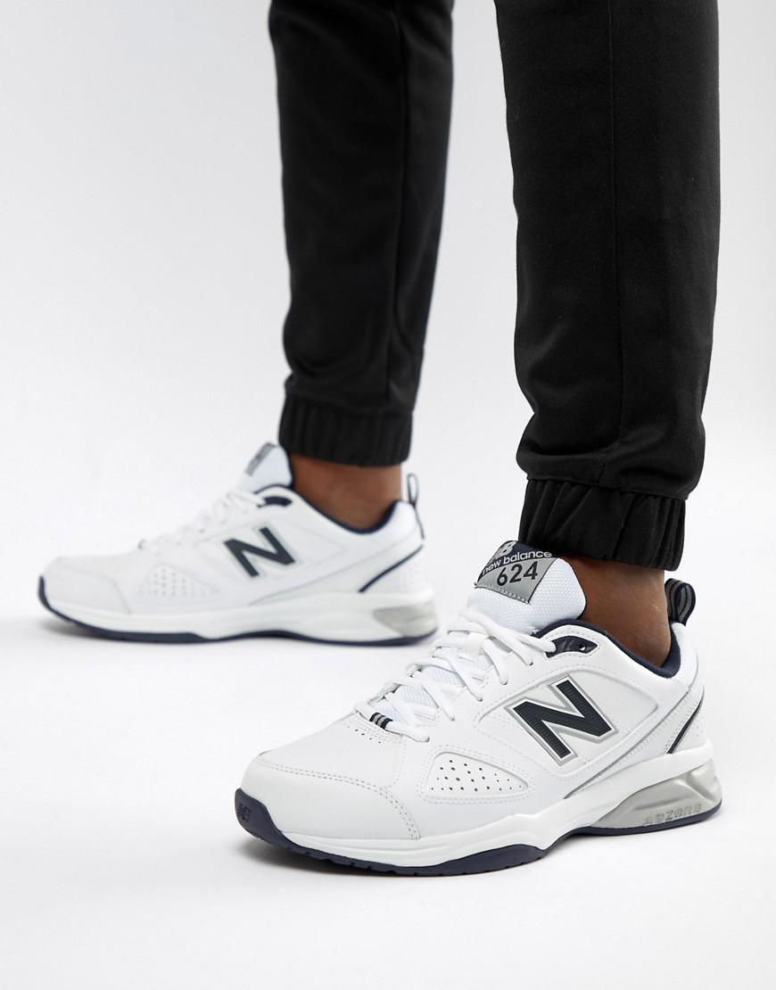 new balance 624 trainers in navy mx624nv4