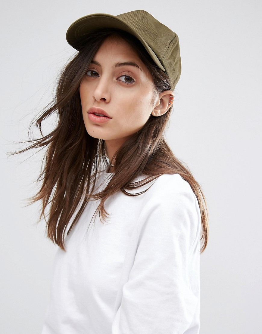 Asos Plain Baseball Cap in Green (Khaki) Lyst