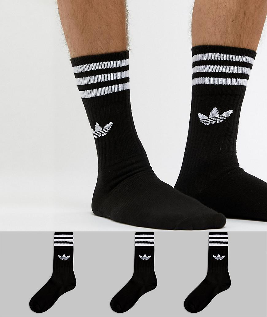 black adidas sock