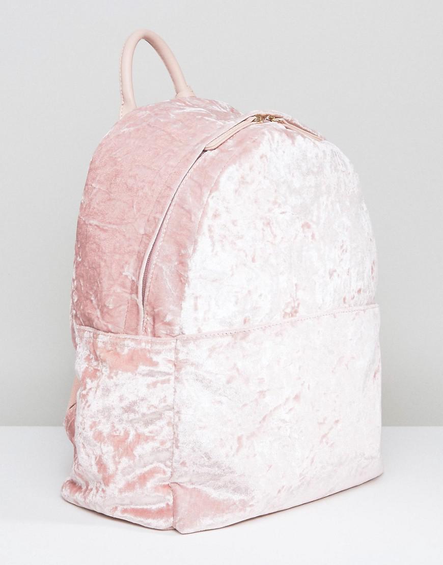 vans crushed velvet backpack