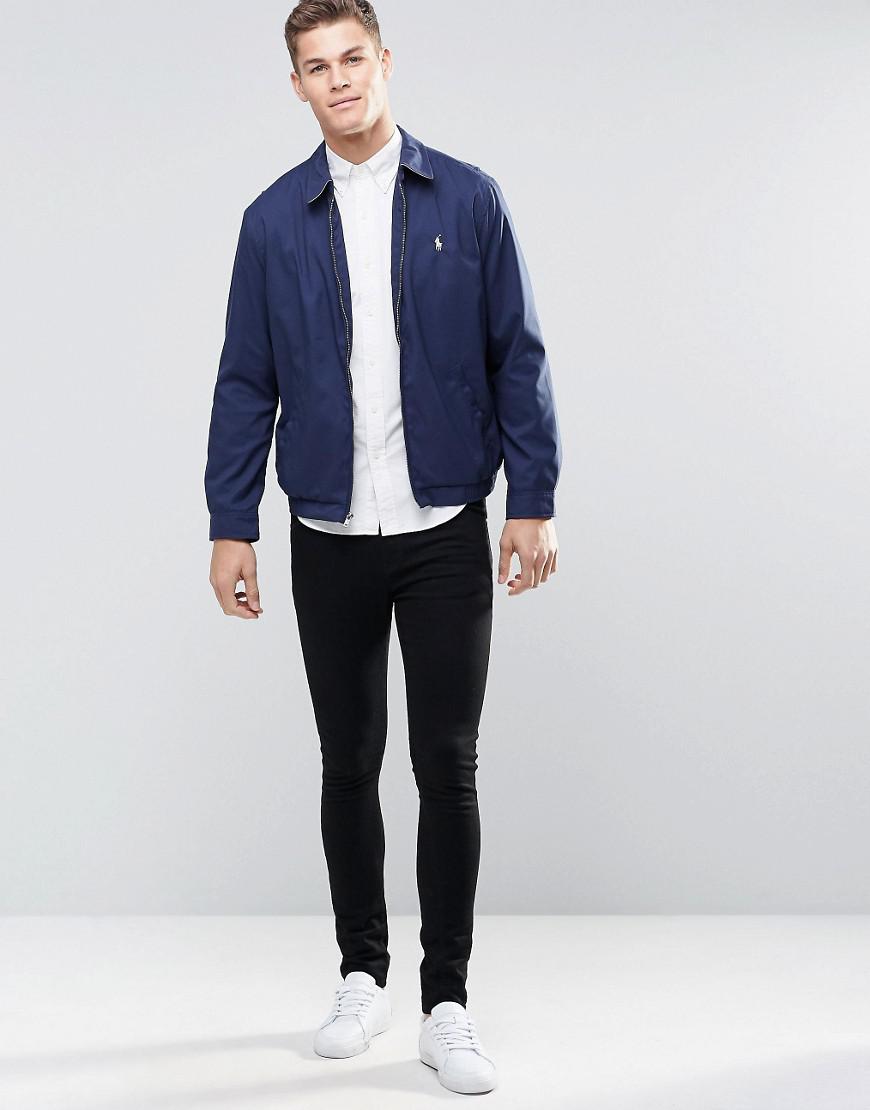 Polo Ralph Lauren Harrington Jacket in Blue for Men - Lyst