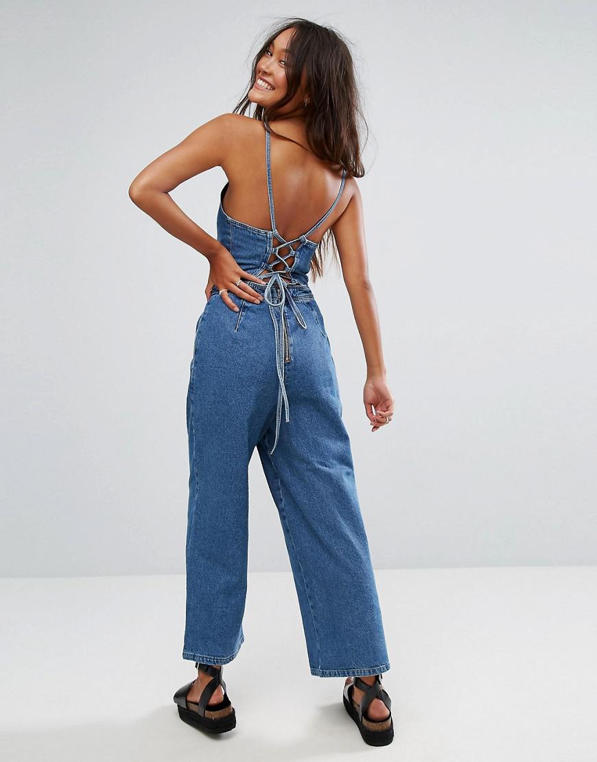 asos denim jumpsuit