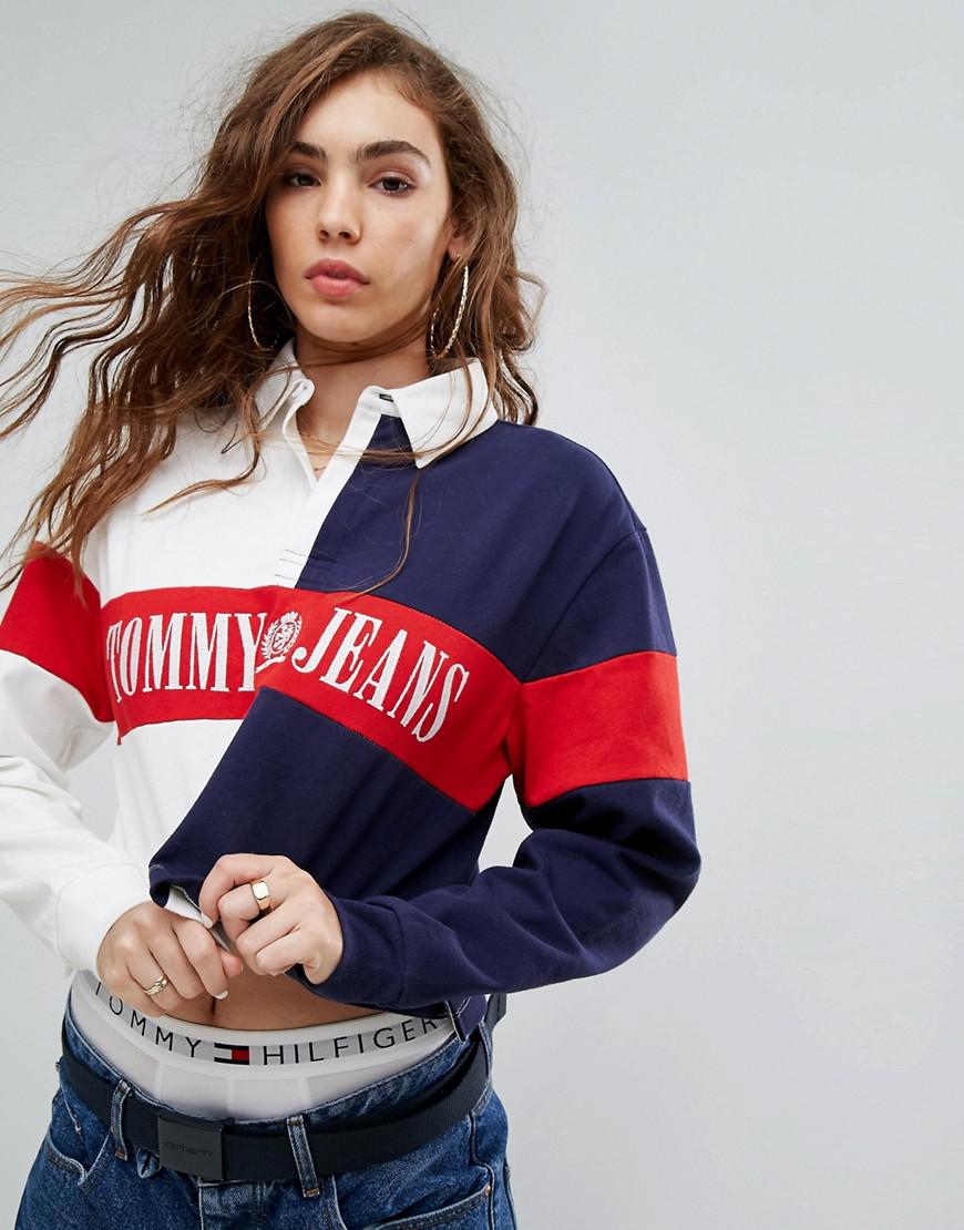 womens cropped rugby top