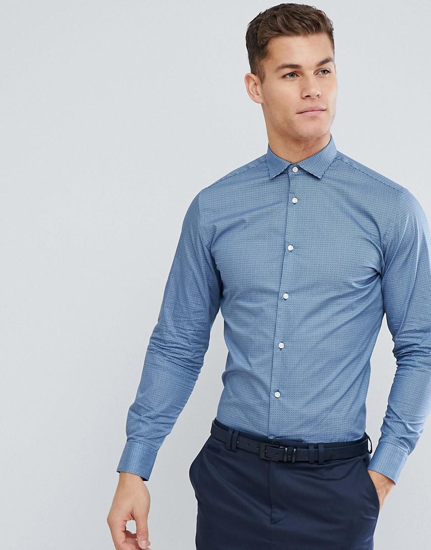 Lyst - Jack & Jones Premium Slim Fit Shirt In Print in Blue for Men
