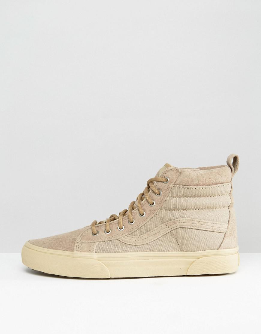 vans sk8-hi mte trainers in beige va33txlr5 vans sk8-hi mte trainers in beige va33txlr5