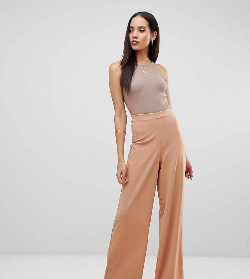 Missguided Exclusive Tall Wide Leg Pant In Camel in Brown - Lyst