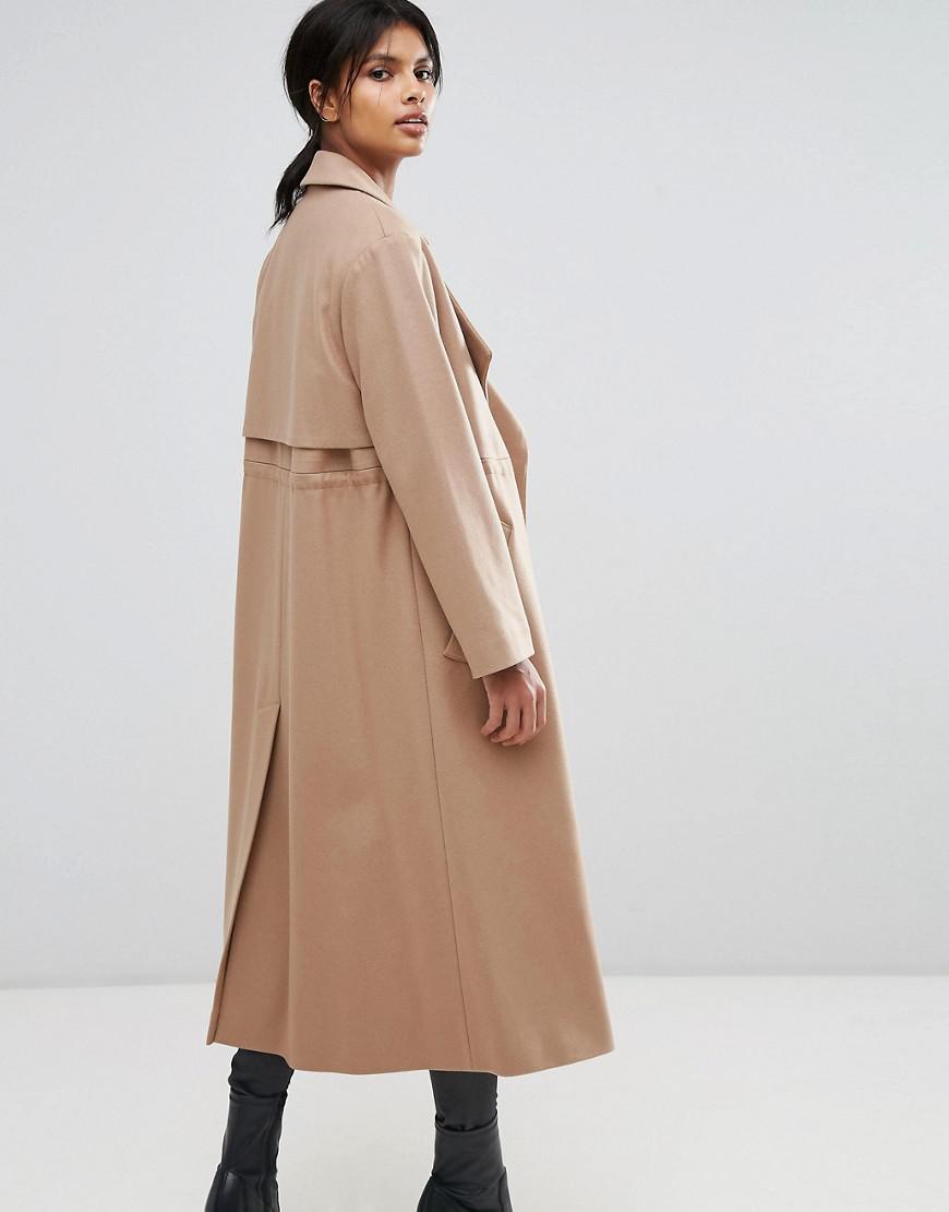 Lyst - French Connection Camel Longline Coat in Natural