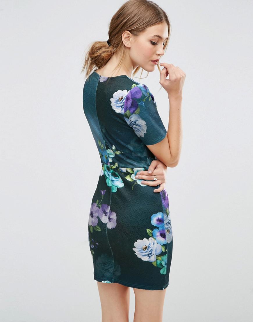 floral shirt dress mini