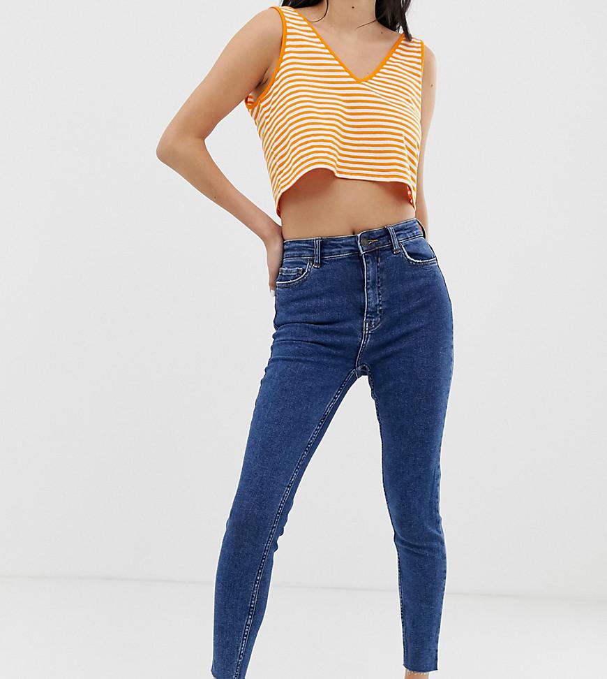 bershka super high rise cropped